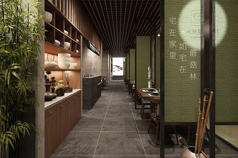新中式火鍋店設計風格
